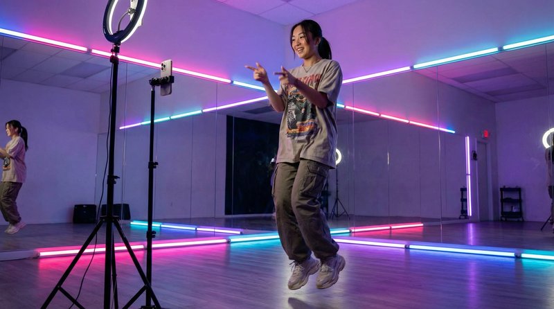 高清3D动漫舞蹈挑战短视频